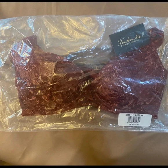 Frederick’s of Hollywood Voluptuous Sweetheart Bra Size 34 D - Picture 1 of 10